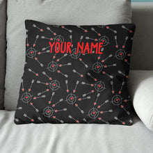 Load image into Gallery viewer, Customized Funny Archery With Hearts Throw Pillow, Valentine's Day Gifts TDM0801