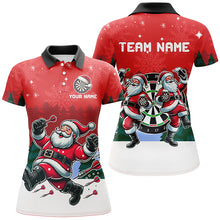 Load image into Gallery viewer, Funny Santa Playing Darts Red Christmas Dart Shirts For Women Custom Christmas Darts Gifts Outfit TDM2834