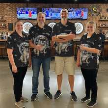 Load image into Gallery viewer, Personalized Funny Bulldog Darts Shirt For Men Custom Star Pattern Dart Jersey Team Polo &amp; 1/4 Zip TDM5554