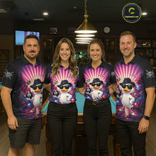 Load image into Gallery viewer, Funny Duck 8 Ball Billiard Shirt For Women Custom Neon Graffiti Billiard Team Jersey Polo &amp; 1/4 Zip TDM6613