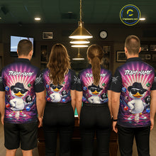 Load image into Gallery viewer, Funny Duck 8 Ball Billiard Shirt For Women Custom Neon Graffiti Billiard Team Jersey Polo &amp; 1/4 Zip TDM6613