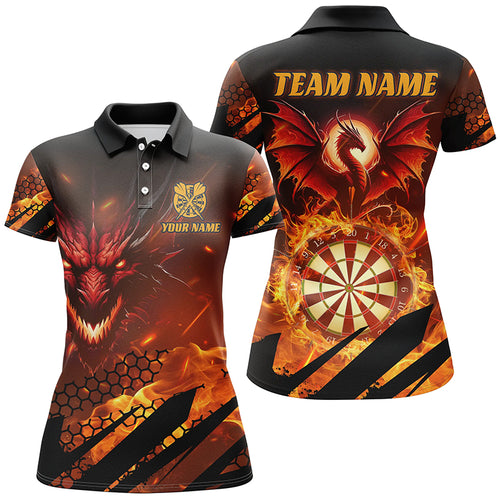 Personalized Dragon Dartboard Fire Flame Women Darts Shirts Custom 3D Darts League Team Jerseys TDM1700
