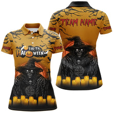 Load image into Gallery viewer, Personalized Death Skeleton Halloween Women Darts Shirts, Funny Halloween Shirts For Darts Lover TDM2619