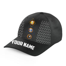 Load image into Gallery viewer, Personalized 8 Ball 9 Ball &amp; 10 Ball Billiard Hats For Pool Player, Top Hats Billiard Baseball Cap TDM2121