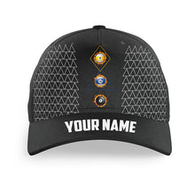 Load image into Gallery viewer, Personalized 8 Ball 9 Ball &amp; 10 Ball Billiard Hats For Pool Player, Top Hats Billiard Baseball Cap TDM2121