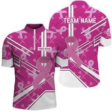 Load image into Gallery viewer, Pink Ribbon Breast Cancer Awareness Custom Darts Shirts For Men, Pink Darts Team Jersey, Dart Gifts TDM2624