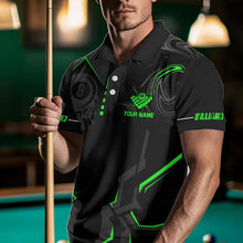 Load image into Gallery viewer, Customized 8 Ball Pool Crown Men Billiard Shirts, Green And Black Billiard Team Shirts Pool Jersey TDM3664