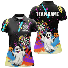 Load image into Gallery viewer, Colorful Dartboard Funny Ghost Custom Halloween Darts Shirts For Women Best Halloween Darts Gifts TDM2655