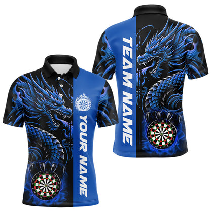 Custom Dragon Dart Shirts For Men, Personalized 3D Dart League Uniform Best Dart Jerseys |Red TDM3137