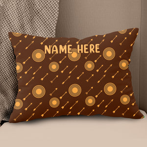 Personalized Archery Arrows Pattern Pillow Best Custom Pillow For Archer TDM0870