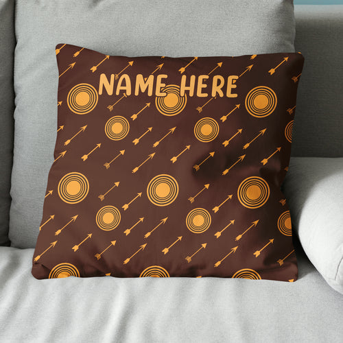 Personalized Archery Arrows Pattern Pillow Best Custom Pillow For Archer TDM0870