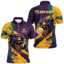 Load image into Gallery viewer, Funny Bear 8 Ball &amp; 9 Ball Pool Custom Men Billiard Shirts, Grunge Colorful Billiard Team Shirts TDM2437