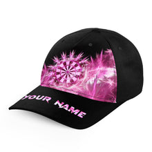 Load image into Gallery viewer, Icy Pink Light Baseball Darts Cap Customized Darts Hat For Darts Player Darts Gifts TDM3182