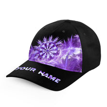 Load image into Gallery viewer, Icy Purple Light Baseball Darts Cap Customized Darts Hat For Darts Player Darts Gifts TDM3183