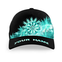 Load image into Gallery viewer, Icy Turquoise Light Baseball Darts Cap Customized Darts Hat For Darts Player Darts Gifts TDM3184