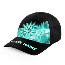 Load image into Gallery viewer, Icy Turquoise Light Baseball Darts Cap Customized Darts Hat For Darts Player Darts Gifts TDM3184