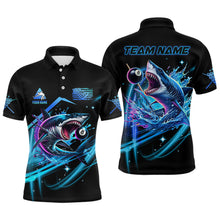 Load image into Gallery viewer, Blue 8 Ball Pool Billiard Shark Polo &amp; Quarter Zip For Men Custom Team League Billiard Jerseys TDM2715