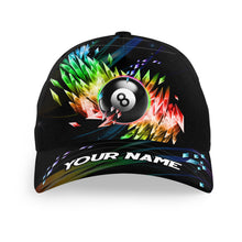 Load image into Gallery viewer, Personalized Colorful Frozen Ice Billiard Hats Custom Adjustable 3D Billiard Baseball Caps For Pooler TDM1432