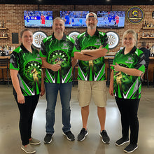 Load image into Gallery viewer, Green Funny Alligator Darts Shirt For Men Custom Lightning Darts Team Jersey Polo &amp; 1/4 Zip TDM5966