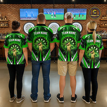 Load image into Gallery viewer, Green Funny Alligator Darts Shirt For Men Custom Lightning Darts Team Jersey Polo &amp; 1/4 Zip TDM5966