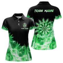 Load image into Gallery viewer, Icy Green Light Womens Darts Polo &amp; Quarter Zip Shirts Custom Dart Shirts For Team Darts Jerseys TDM2578