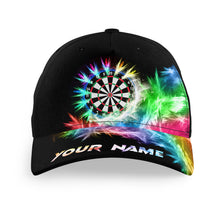Load image into Gallery viewer, Icy Colorful Light Baseball Darts Cap Customized Darts Hat For Darts Player Darts Gifts TDM3324