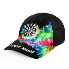 Load image into Gallery viewer, Icy Colorful Light Baseball Darts Cap Customized Darts Hat For Darts Player Darts Gifts TDM3324