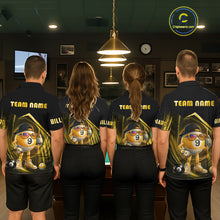 Load image into Gallery viewer, Yellow Funny 9 Ball Billiard Shirt For Men Custom Pool Team Shirt, Billiard Jersey Polo &amp; 1/4 Zip TDM5835
