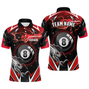 8 Ball Pool Billiard Jerseys For Men Custom Billiard Polo Shirts Team League Billiard Shirts TDM0460