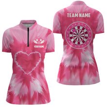 Load image into Gallery viewer, Personalized Pink Tie Dye Darts Board Women Darts Shirts Custom Darts Jerseys, Gift For Darts Lover TDM1580