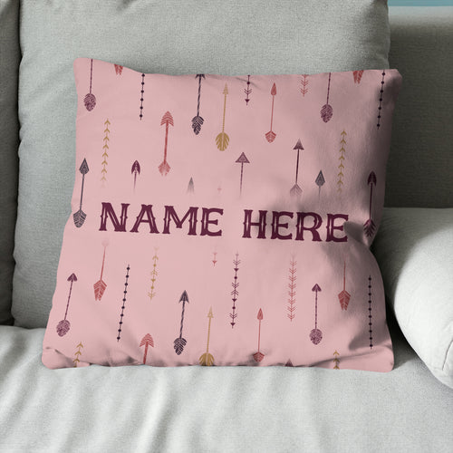Archery Arrows Custom Pink Throw Pillow, Best Cute Valentines Gifts Idea TDM0872