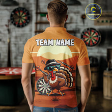 Load image into Gallery viewer, Funny Turkey Darts Shirt For Men Custom Thanksgiving Shirts For Darts Lover, Darts Team Jersey TDM4818