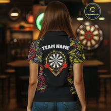 Load image into Gallery viewer, Personalized Graffiti Dart Shirt For Women Custom Funny Darts Jersey Team Polo &amp; Quarter Zip TDM4217