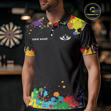 Load image into Gallery viewer, Funny Colorful Darts Shirt With Pocket Option For Men Custom Darts Jersey TDM4620