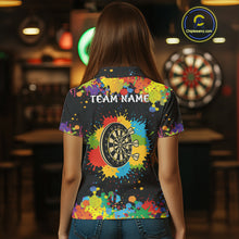 Load image into Gallery viewer, Funny Colorful Darts Shirt With Pocket Option For Women Custom Darts Jersey TDM4620