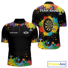 Load image into Gallery viewer, Funny Colorful Darts Shirt With Pocket Option For Men Custom Darts Jersey TDM4620