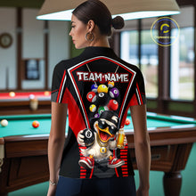 Load image into Gallery viewer, Funny Duck 8 Ball Pool Billiard Shirt For Women Custom Billiard Team Jersey Polo &amp; 1/4 Zip TDM6101