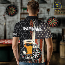 Load image into Gallery viewer, Funny Beer Vintage American Flag Darts Shirt For Men Custom Patriotic Darts Team Jersey TDM5365