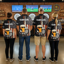 Load image into Gallery viewer, Funny Beer Vintage American Flag Darts Shirt For Men Custom Patriotic Darts Team Jersey TDM5365