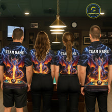 Load image into Gallery viewer, Personalized Dragon 8 Ball Fire Billiard Shirt For Women Custom Pool Team Jersey Polo &amp; 1/4 Zip TDM6334
