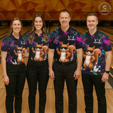 Load image into Gallery viewer, Personalized Funny Squirrel Graffiti Bowling Jersey For Women, Bowling Team Shirts Polo &amp; 1/4 Zip TDM6555