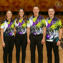 Load image into Gallery viewer, Custom Funny Raccoon Bowling Jersey For Men Custom Bowling Team Shirts Polo &amp; 1/4 Zip, Bowling Gifts TDM6571
