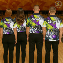 Load image into Gallery viewer, Custom Funny Raccoon Bowling Jersey For Men Custom Bowling Team Shirts Polo &amp; 1/4 Zip, Bowling Gifts TDM6571