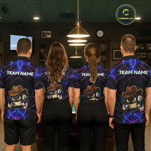 Load image into Gallery viewer, Funny Neon 8 Ball Pool Billiard Shirt For Women Custom Billiard Team Jersey Polo &amp; 1/4 Zip TDM5405