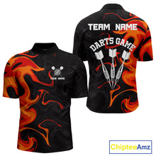 Load image into Gallery viewer, Custom Orange Splashed Color Dart Arrows Dart Shirts For Men, Dart Team Jerseys NYN0082