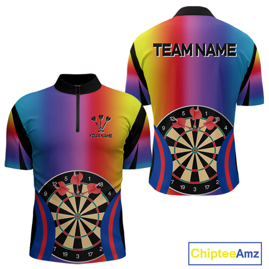 Persionalized Multi-Color Dartboards Dart Shirt For Men, Custom Dart Jerseys NYN0092