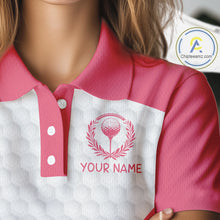 Load image into Gallery viewer, Womens Funny Golf Shirts Pub Flamingo Golf Clothing Custom Golf Team Polo, Golf Upf Shirts NYN2997