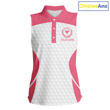 Load image into Gallery viewer, Womens Funny Golf Shirts Pub Flamingo Golf Clothing Custom Golf Team Sleeveless Polo, Golf Upf Shirts NYN2997