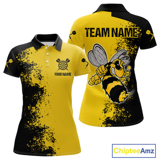 Grumpy Bee Dart Arrow Funny Darts Shirt For Men Custom Name & Team For Darts Jersey NYN0695