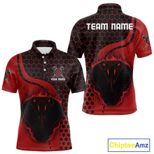 Load image into Gallery viewer, Black-Red Color Custom Flame Dragons Dart Shirt For Men, Dart Team Jerseys NYN0093